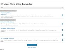 Tablet Screenshot of efficienttimeusingcomputer.blogspot.com