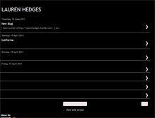 Tablet Screenshot of laurenhedges.blogspot.com