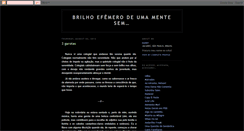 Desktop Screenshot of brilhoefemero.blogspot.com
