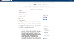 Desktop Screenshot of lifesparkoffaith.blogspot.com