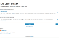 Tablet Screenshot of lifesparkoffaith.blogspot.com