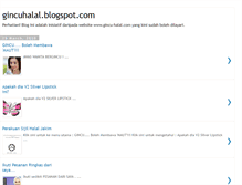 Tablet Screenshot of gincuhalal.blogspot.com