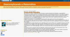 Desktop Screenshot of descomplicandoamatematica.blogspot.com