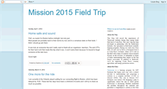 Desktop Screenshot of mission2015trip.blogspot.com