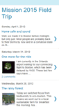 Mobile Screenshot of mission2015trip.blogspot.com