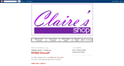 Desktop Screenshot of claireshop-spree1.blogspot.com