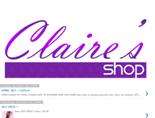 Tablet Screenshot of claireshop-spree1.blogspot.com