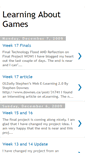 Mobile Screenshot of learningaboutgames.blogspot.com