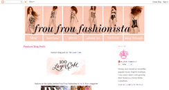 Desktop Screenshot of froufroufashionistapress.blogspot.com