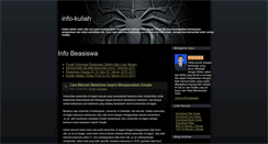 Desktop Screenshot of infokuliah-info-kuliah.blogspot.com
