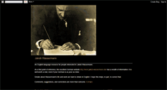 Desktop Screenshot of jakobwassermann.blogspot.com