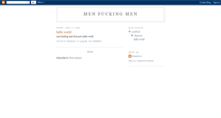 Desktop Screenshot of men-fucking-men2.blogspot.com