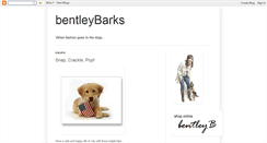 Desktop Screenshot of bentleybarks.blogspot.com
