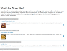 Tablet Screenshot of dinnerdad-steve.blogspot.com