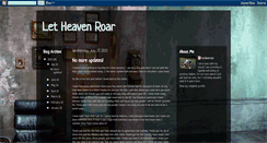 Desktop Screenshot of letheavenroar.blogspot.com