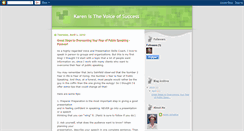 Desktop Screenshot of karenisthevoiceofsuccess.blogspot.com