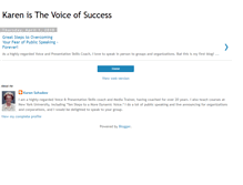 Tablet Screenshot of karenisthevoiceofsuccess.blogspot.com