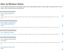 Tablet Screenshot of how-to-remove-stains.blogspot.com