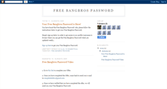 Desktop Screenshot of freebangbrospassword.blogspot.com