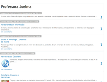 Tablet Screenshot of professorajoelma.blogspot.com