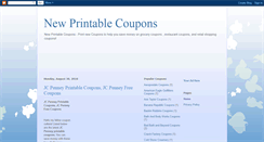 Desktop Screenshot of new-printable-coupons.blogspot.com