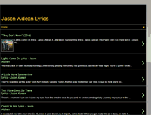 Tablet Screenshot of jasonaldeanlyrics.blogspot.com