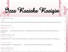 Tablet Screenshot of izzarozieka.blogspot.com