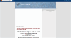 Desktop Screenshot of liveonlinefootball4all.blogspot.com