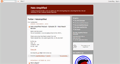 Desktop Screenshot of haloamplified.blogspot.com