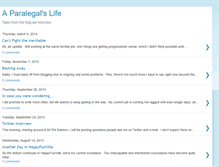 Tablet Screenshot of aparalegalslife.blogspot.com