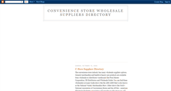 Desktop Screenshot of conveniencestorewholesalesuppliers.blogspot.com