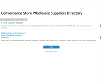 Tablet Screenshot of conveniencestorewholesalesuppliers.blogspot.com