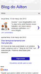 Mobile Screenshot of blogdoailton10.blogspot.com