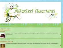 Tablet Screenshot of creacionesastarteet.blogspot.com