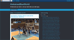 Desktop Screenshot of aleksinasblueworld.blogspot.com