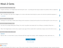 Tablet Screenshot of ninas2cents.blogspot.com
