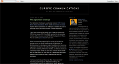 Desktop Screenshot of cursivecommunications.blogspot.com