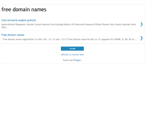 Tablet Screenshot of freedomainnameshosting.blogspot.com