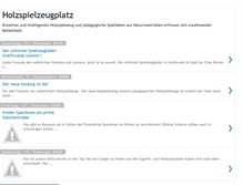 Tablet Screenshot of holzspielzeugplatz.blogspot.com