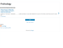 Tablet Screenshot of frolicology.blogspot.com