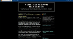 Desktop Screenshot of acheivingfreedom.blogspot.com