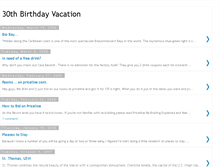 Tablet Screenshot of 30thbirthdayvacation.blogspot.com
