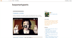Desktop Screenshot of busysmartypants.blogspot.com