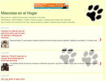 Tablet Screenshot of mascotasenelhogar.blogspot.com