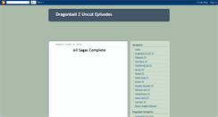 Desktop Screenshot of dragonballzuncut.blogspot.com