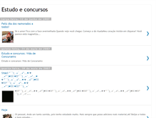 Tablet Screenshot of estudoeconcursos.blogspot.com