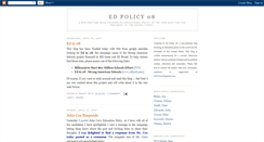Desktop Screenshot of edpolicy08.blogspot.com