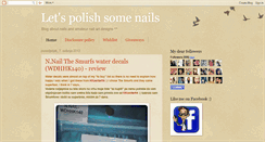 Desktop Screenshot of letspolishsomenails.blogspot.com