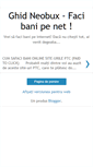 Mobile Screenshot of ghid-neobux.blogspot.com