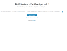 Tablet Screenshot of ghid-neobux.blogspot.com